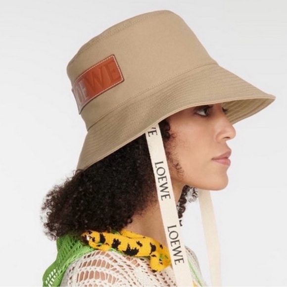 Loewe Accessories - Loewe Fisherman Logo-Patch Canvas Bucket Hat